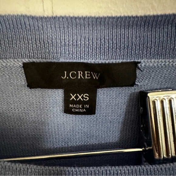 J. Crew Blue Crew Neck Sweater Lightweight Casual - Picture 3 of 3